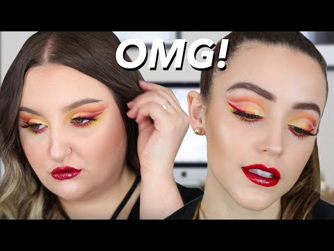 I TRIED FOLLOWING A RAWBEAUTYKRISTI MAKEUP TUTORIAL...OMG | HOT FIRE CUT CREASE - UC8v4vz_n2rys6Yxpj8LuOBA