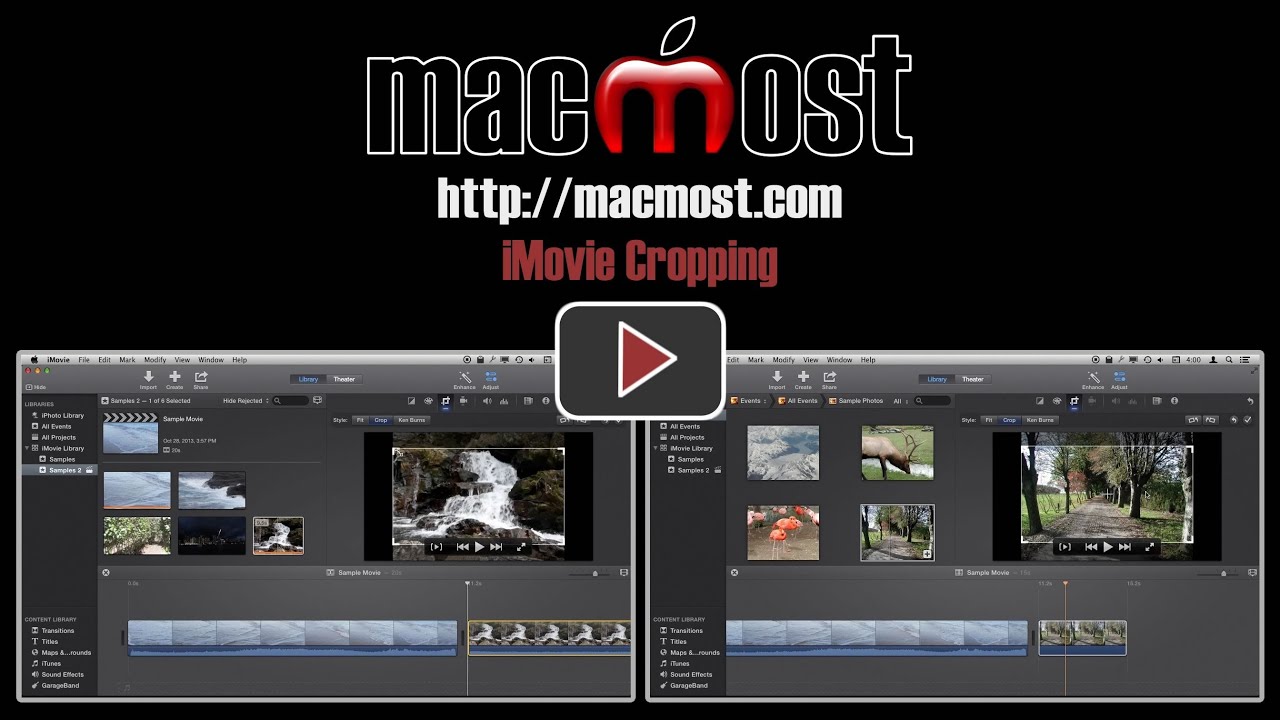 how to cut on imovie on mac