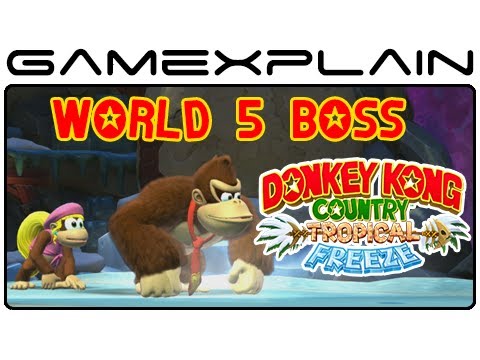 Donkey Kong Country: Tropical Freeze - World 5 Boss Fight Playthrough (Japanese Version) - UCfAPTv1LgeEWevG8X_6PUOQ