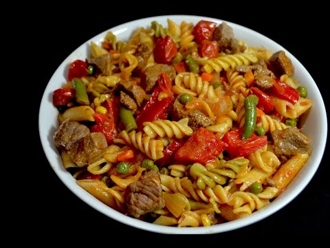 Pasta con carne y vegetales horneada - Recetas cocinemosjuntos - UCIRNADSE7zTt6_MshDlnZSA