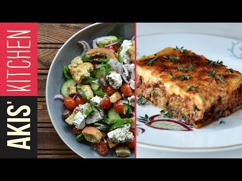 Authentic Greek Moussaka & Greek Salad  | Akis Kitchen - UCcbNHNmULeU1OoNylpPIRQQ