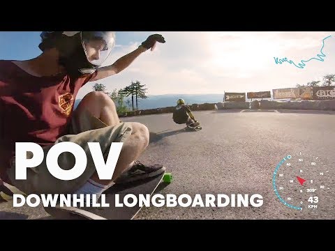 Can Downhill Longboarding Get Any Faster? | Red Bull No Paws Down 2018 POV - UCblfuW_4rakIf2h6aqANefA