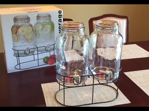 Simple Flow 1.5 gallon Double Mason Jar Glass Drink Beverage Dispenser review - UCS-ix9RRO7OJdspbgaGOFiA