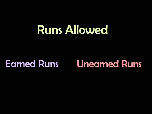 What Is An Unearned Run In Baseball?