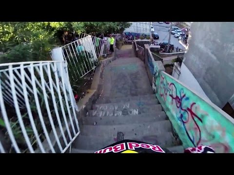 Insane Urban DH Mountain Bike POV - Red Bull Valparaiso Cerro Abajo 2015 - UCblfuW_4rakIf2h6aqANefA