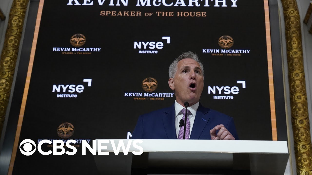 House Speaker Kevin McCarthy talks debt ceiling at New York Stock Exchange | full video
