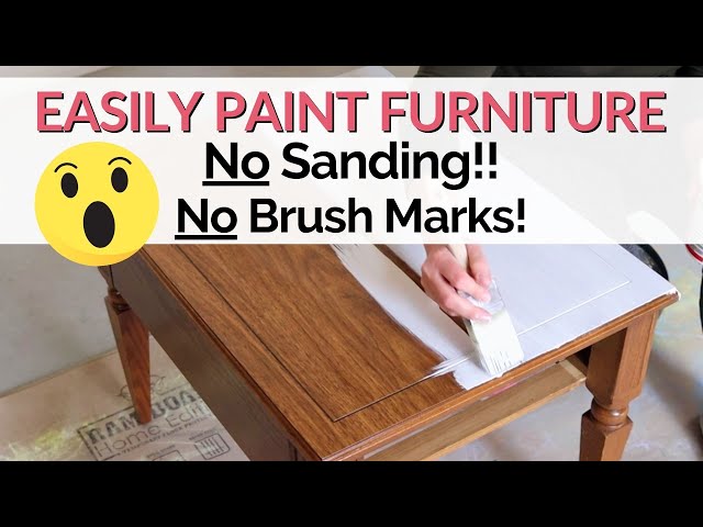 Can You Paint Furniture Without Sanding