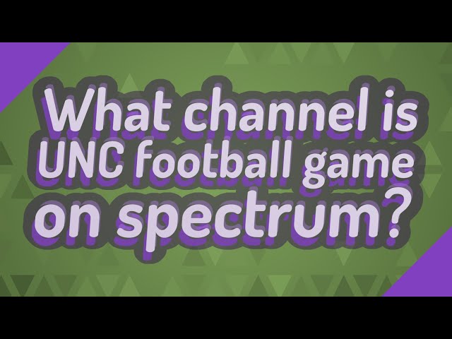 What Channel Is NFL Network on Spectrum in North Carolina?