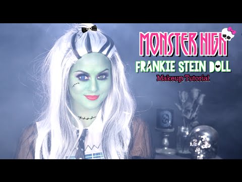 Monster High Frankie Stein Makeup Tutorial l Christen Dominique - UCXTAdFsBmxNK3_c8MUvSviQ