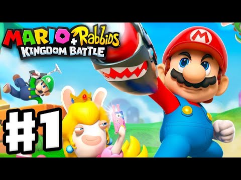 Mario + Rabbids Kingdom Battle - Gameplay Walkthrough Part 1 - World 1 Ancient Gardens! 2 Hours! - UCzNhowpzT4AwyIW7Unk_B5Q