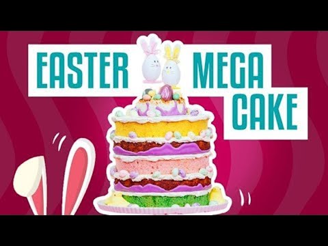 How to Make An EASTER MEGA CAKE! Giant Macaroons, Honey Buttercream, Lavender and Candy! - UCvM1hVcRJmVWDtATYarC0KA