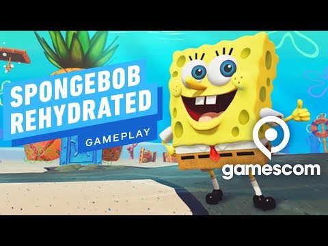 12 Minutes of SpongeBob SquarePants: Battle for Bikini Bottom Rehydrated Gameplay - Gamescom 2019 - UCKy1dAqELo0zrOtPkf0eTMw