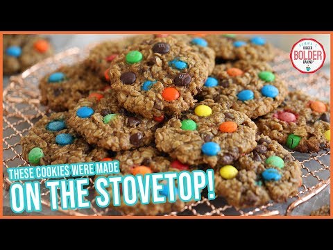 Easy Stovetop Cookies (No Oven Needed!) | Monster Cookies Recipe | Bigger Bolder Baking
