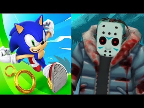 Sonic Dash vs Friday the 13th Puzzle Frozen Jason Winter Kills