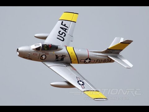 Freewing F86 80mm Short Take Off withTanks Flight Demo - UCubk5oFcnH0G47QJsj22fKw