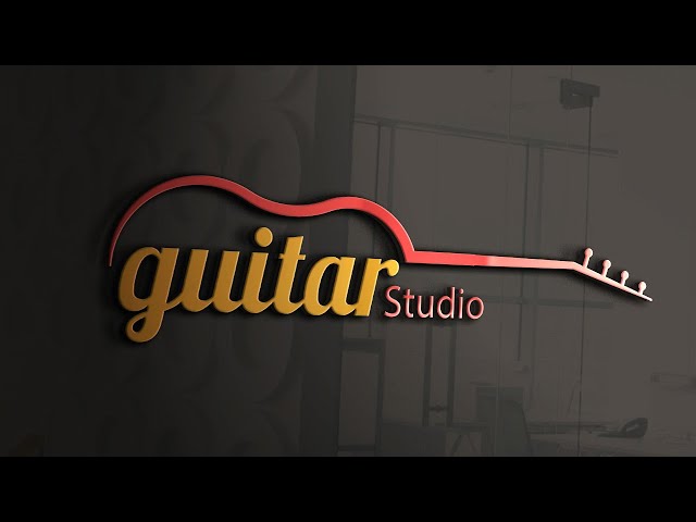 Blues Guitar Music Logo Design