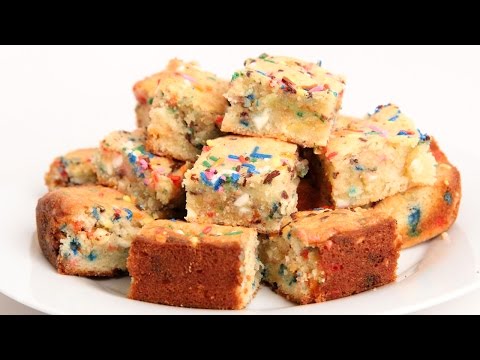 Confetti Blondies Recipe - Laura Vitale - Laura in the Kitchen Episode 908 - UCNbngWUqL2eqRw12yAwcICg