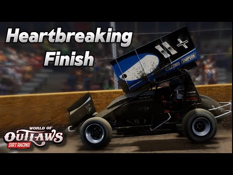 Heartbreaking Finish At Cedar Lake Speedway | World Of Outlaws Dirt Racing (Part 1) - dirt track racing video image