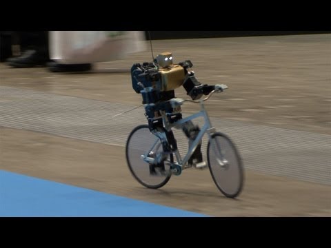 Amazing Bike Riding Robot! Can Cycle, Balance, Steer, and Correct Itself. #DigInfo - UCOHoBDJhP2cpYAI8YKroFbA