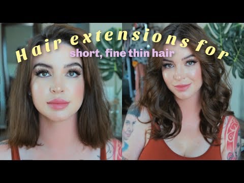 How to get Longer, Thicker hair with CLIP IN HAIR EXTENSIONS ☾ for Short, Fine, Thin HAIR! - UCcZ2nCUn7vSlMfY5PoH982Q