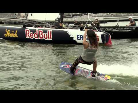 Wakeboarding behind a Sailboat - Extreme Sailing Series 2013 - UCblfuW_4rakIf2h6aqANefA