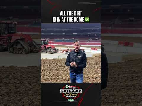 👀 The dirt is inside as track work continues at the Castrol Gateway Dirt Nationals #dirtindecember - dirt track racing video image