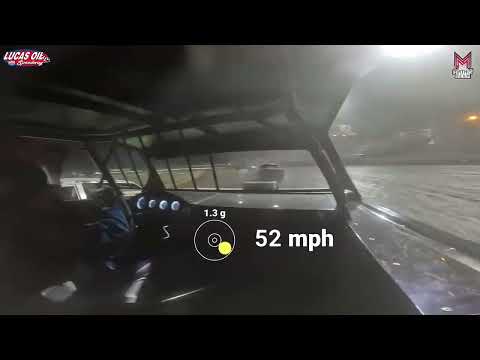 #35 Johnny Coats - USRA Stock Car - 8-2-2025 Lucas Oil Speedway - In Car Camera - dirt track racing video image