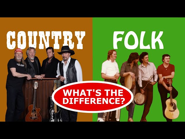 How Folk and Country Music Differ