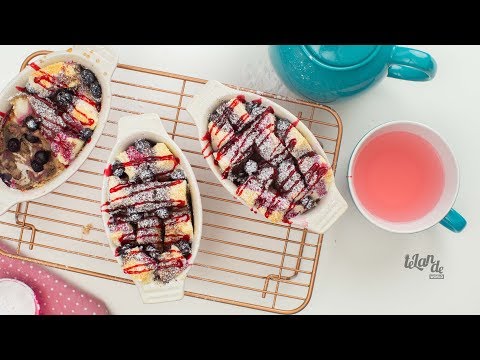 Hibiscus Bread Pudding