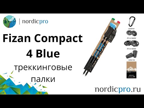 Треккинговые палки Fizan Compact 4 Blue