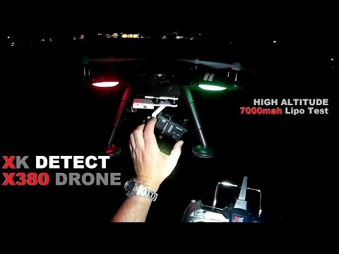 XK DETECT X380 GPS Drone Night Flight - [Mods, 7000mah, High Altitude Range Test] - UCVQWy-DTLpRqnuA17WZkjRQ