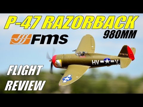 FMS / Diamond Hobby P-47 Razorback 980mm Full Flight Review - UCdnuf9CA6I-2wAcC90xODrQ