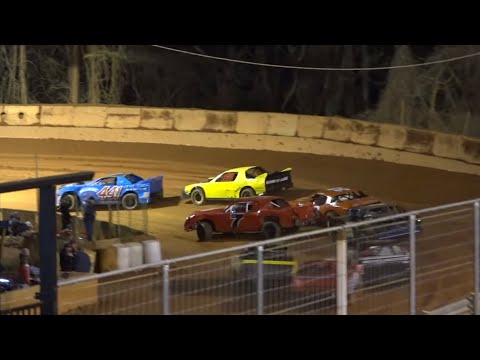 Stock V8 at Winder Barrow Speedway 3/23/2024 - dirt track racing video image
