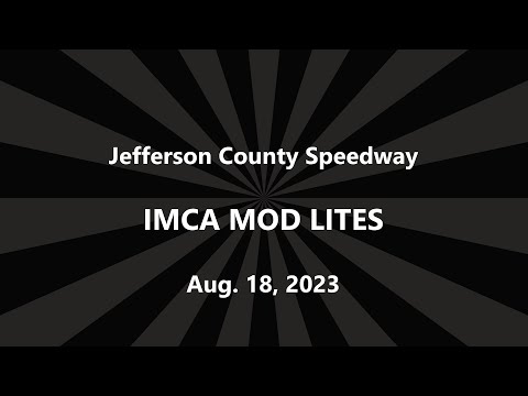 IMCA Mod Lites | Jefferson County Speedway | Aug. 18, 2023 - dirt track racing video image