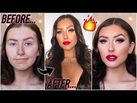 0-100 DATE NIGHT MAKEUP, HAIR & OUTFIT! (how to be a catfish part 2 - UCie_G2zjmwYBKPQeq8r4BJw