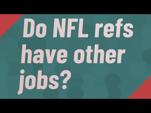 Do NFL Referees Have Other Jobs?