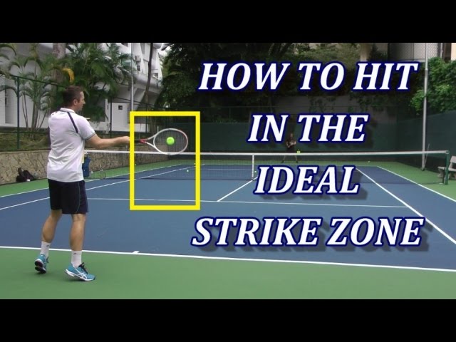 Where to Hit the Tennis Ball for Maximum Effect