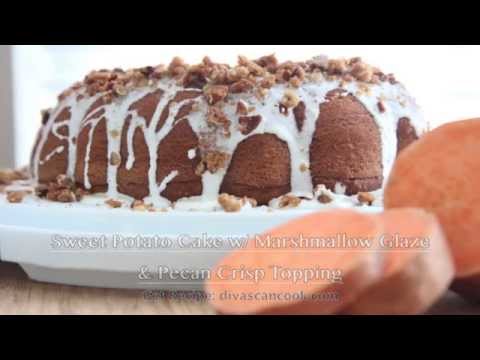 Sweet Potato Cake Recipe w/ Marshmallow Frosting & Pecan Crisp Topping - UCubwl8dqXbXc-rYE8MOSUnQ