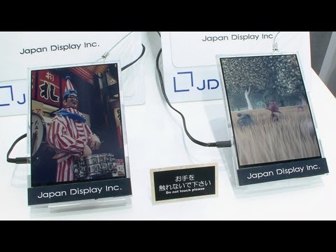 Paper-like low-power color LCD plays video - Japan Display (JDI) #DigInfo - UCOHoBDJhP2cpYAI8YKroFbA