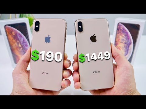 $190 Fake iPhone XS Max vs $1449 XS Max! (NEW) - UCj34AOIMl_k1fF7hcBkD_dw