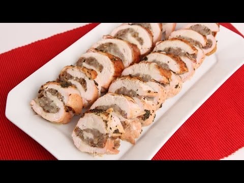 Roasted Stuffed Turkey Breast Recipe - Laura Vitale - Laura in the Kitchen Episode 676 - UCNbngWUqL2eqRw12yAwcICg