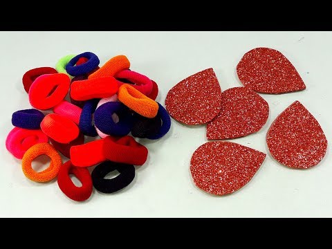 DIY HOME DECO | DIY Hair rubber bands craft idea | DIY art and craft