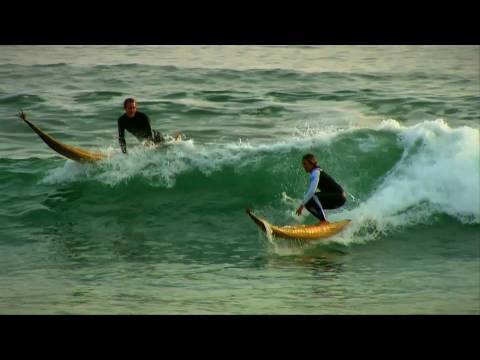 Surfing ancient-style surfboards in Peru w/Red Bull team - UCblfuW_4rakIf2h6aqANefA