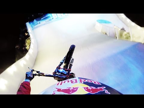 Motorcycle Trials on a Downhill Ice Cross Course w/ Dougie Lampkin - UCblfuW_4rakIf2h6aqANefA