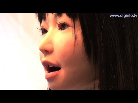 Yamaha Vocaloid robot singing using speech synthesis software #DigInfo - UCOHoBDJhP2cpYAI8YKroFbA