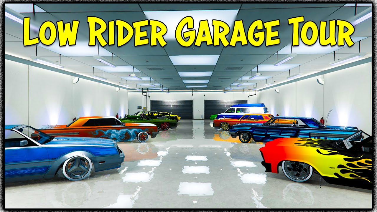 Gta 5 Online My Custom Lowrider Garage Tour Gta V