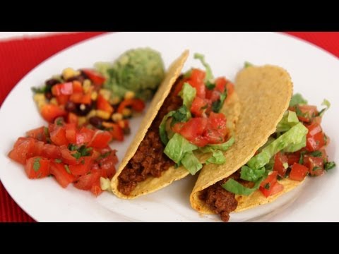 American Ground Beef Tacos Recipe - Laura Vitale - Laura in the Kitchen Episode 571 - UCNbngWUqL2eqRw12yAwcICg