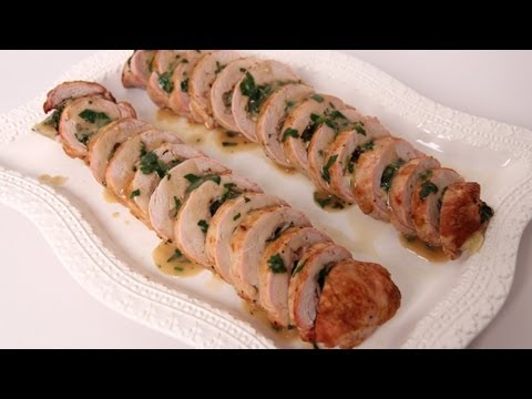 Prosciutto & Spinach Stuffed Pork Tenderloin - Laura Vitale - Laura in the Kitchen Episode 486 - UCNbngWUqL2eqRw12yAwcICg