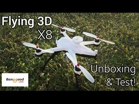 Flying 3D X8 Quadcopter - Unboxing, Test & Crash - Banggood.com - UCemr5DdVlUMWvh3dW0SvUwQ