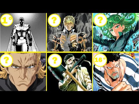 All the S-Class heroes from the Weakest to the Strongest - One Punch Man